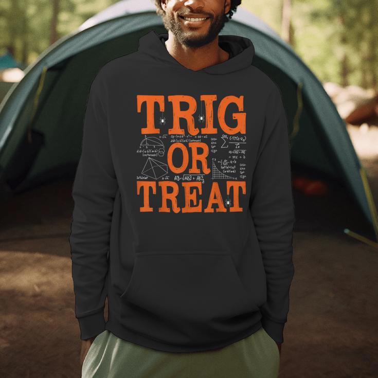 Trig Or Treat Trigonometry Math Teacher Halloween Men Hoodie, novelty gifts, funny gifts