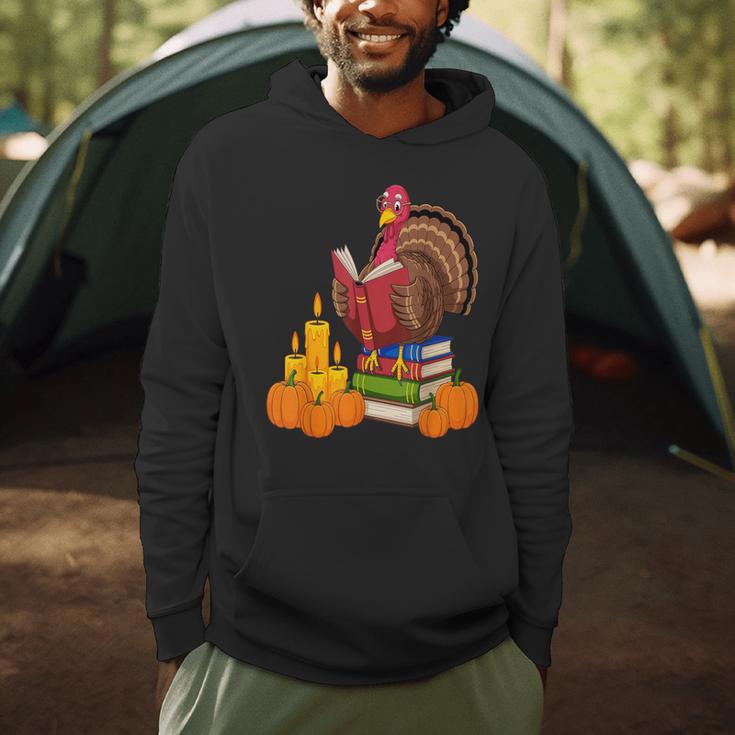 Turkey Reading Books Fall Thanksgiving Teacher Book Men Hoodie, novelty gifts, funny gifts Turkey Reading Books Fall Thanksgiving Teacher Book Men Hoodie, novelty gifts, funny gifts