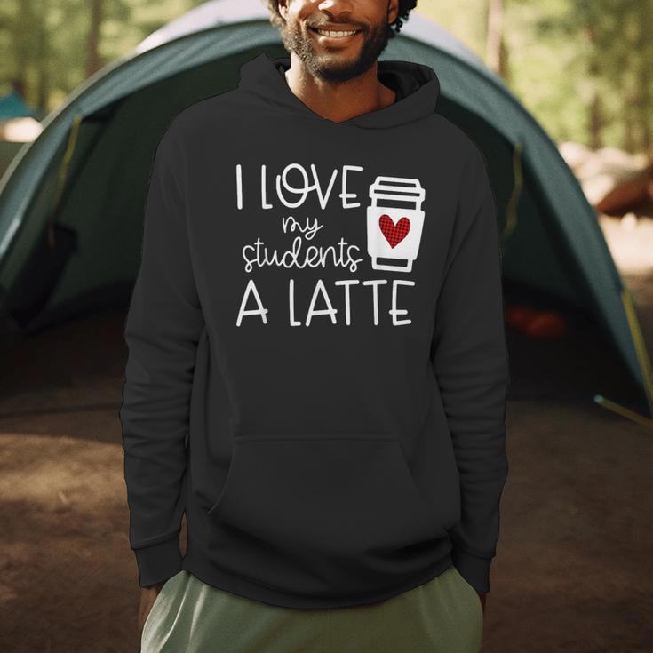 Valentines Day Teacher Tee I Love My Students A Latte Men Hoodie, novelty gifts, funny gifts