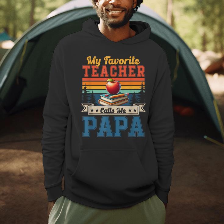 Vintage Retro My Favorite Teacher Calls Me Papa Father's Day Men Hoodie, novelty gifts, funny gifts Vintage Retro My Favorite Teacher Calls Me Papa Father's Day Men Hoodie, novelty gifts, funny gifts