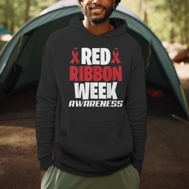 We Wear Red For Red Ribbon Week Awareness Mothers Teachers Men Hoodie, novelty gifts, funny gifts We Wear Red For Red Ribbon Week Awareness Mothers Teachers Men Hoodie, novelty gifts, funny gifts