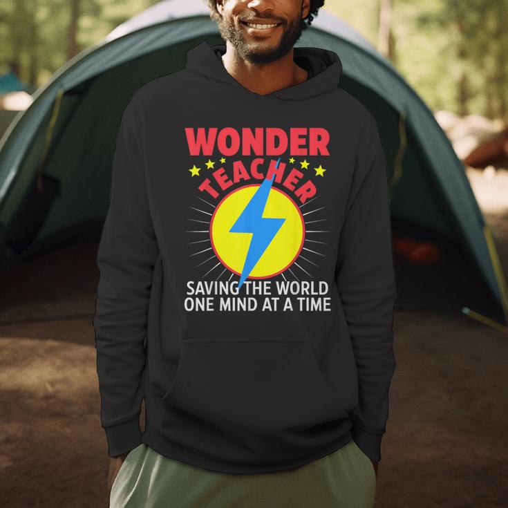 Wonder Teacher Costume Shirt Teacher Halloween Costume Men Women Men Hoodie, novelty gifts, funny gifts