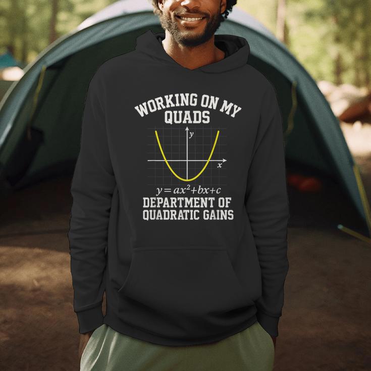 Working On My Quads Algebra Math Gym Teacher Men Hoodie, novelty gifts, funny gifts