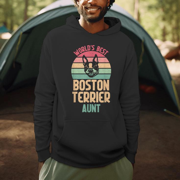 Worlds Best Boston Terrier Aunt Men Hoodie, novelty gifts, funny gifts