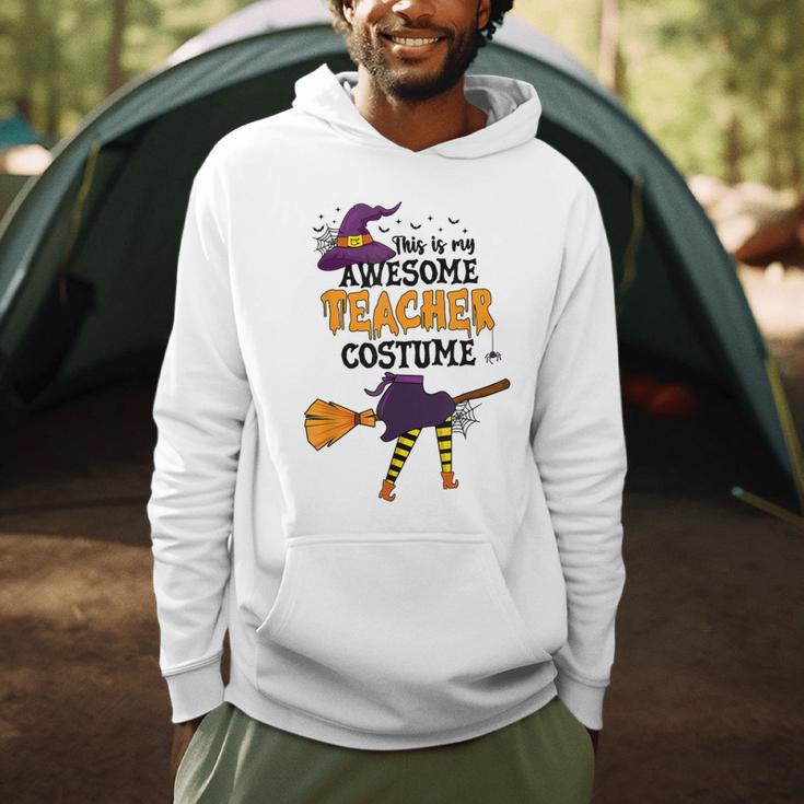 This Is My Awesome Teacher Costume Halloween Witch Men Hoodie, novelty gifts, funny gifts