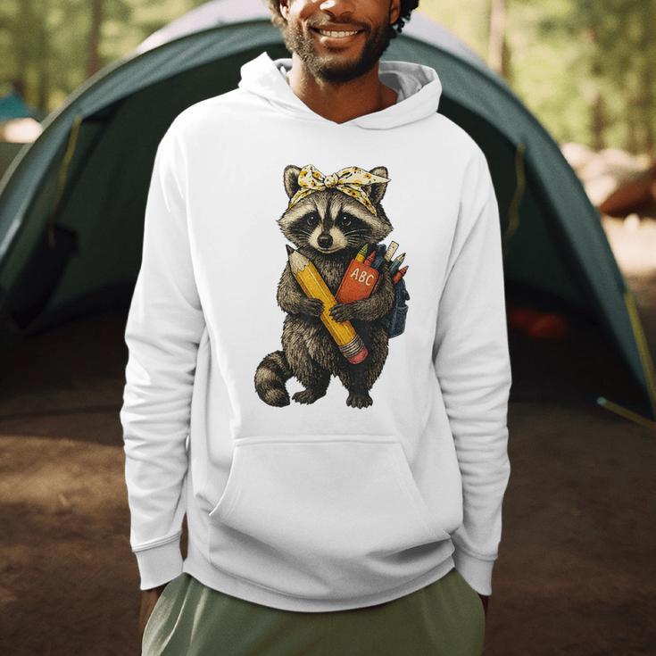 Back To School Raccoon Teachers Student Kids Men Hoodie, novelty gifts, funny gifts