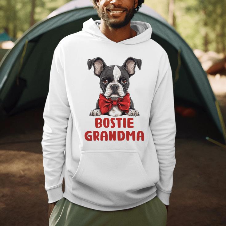 Boston Terrier Grandma Dog Lovers Puppy Bostie Owner Men Hoodie, novelty gifts, funny gifts