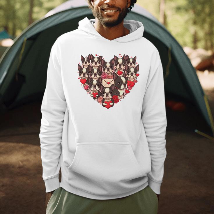 Boston Terrier Heart Valentine Boston Terrier Men Hoodie, novelty gifts, funny gifts
