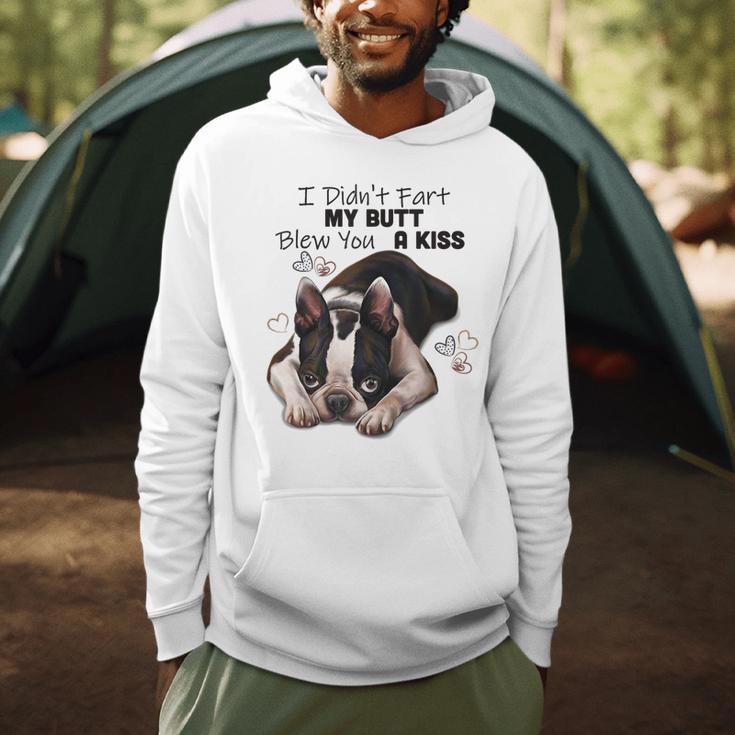 Boston Terrier Shirt I Didn't Fart My Butt Blew You A Kiss Men Hoodie, novelty gifts, funny gifts