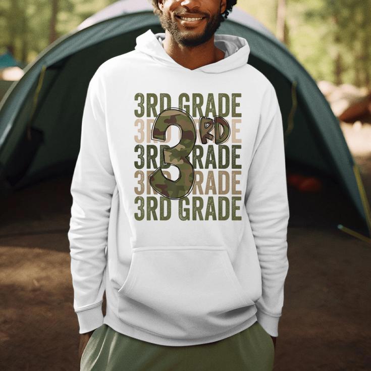 Camo Team 3rd Grade Squad Back To School Teacher Kids Boys Men Hoodie, novelty gifts, funny gifts