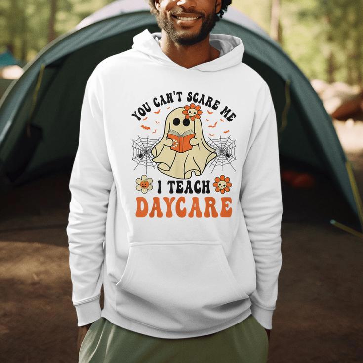 You Can't Scare Me I Teach Daycare Teacher Halloween Ghost Men Hoodie, novelty gifts, funny gifts