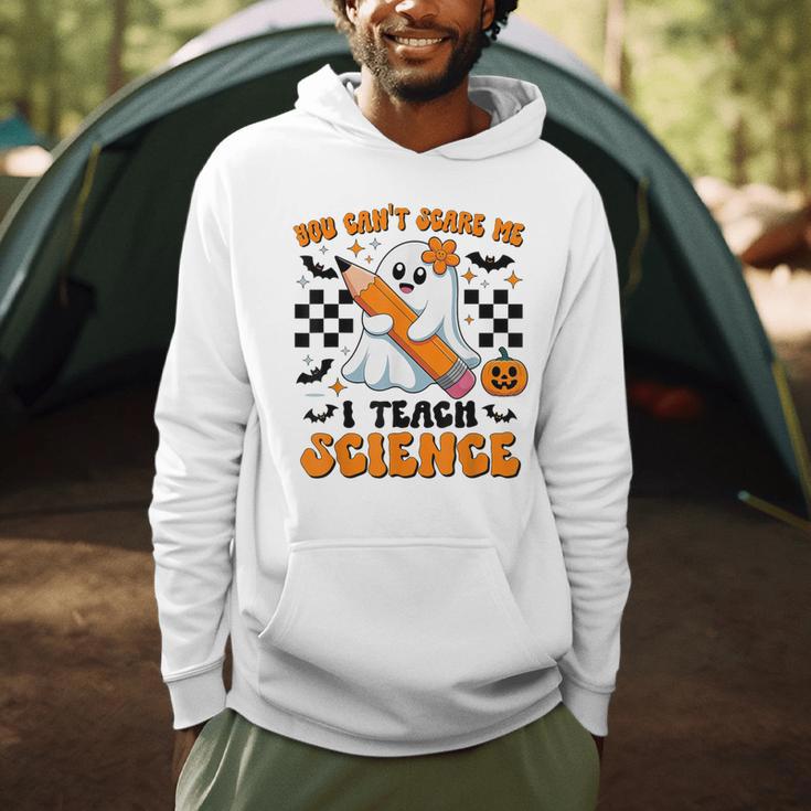You Can't Scare Me I Teach Science Retro Teacher Halloween Men Hoodie, novelty gifts, funny gifts