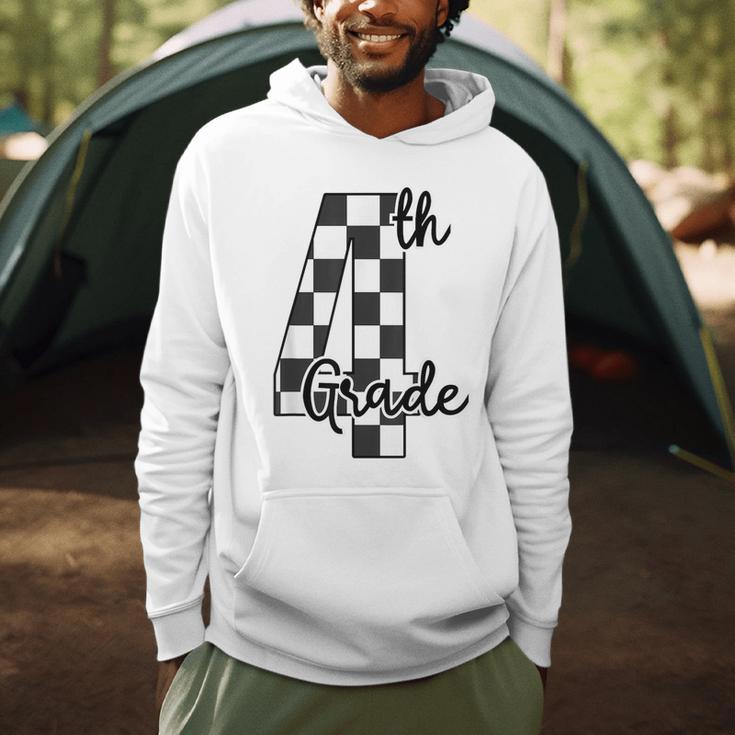Checkered Fourth Grade Back To School Teachers Students Men Hoodie, novelty gifts, funny gifts Checkered Fourth Grade Back To School Teachers Students Men Hoodie, novelty gifts, funny gifts