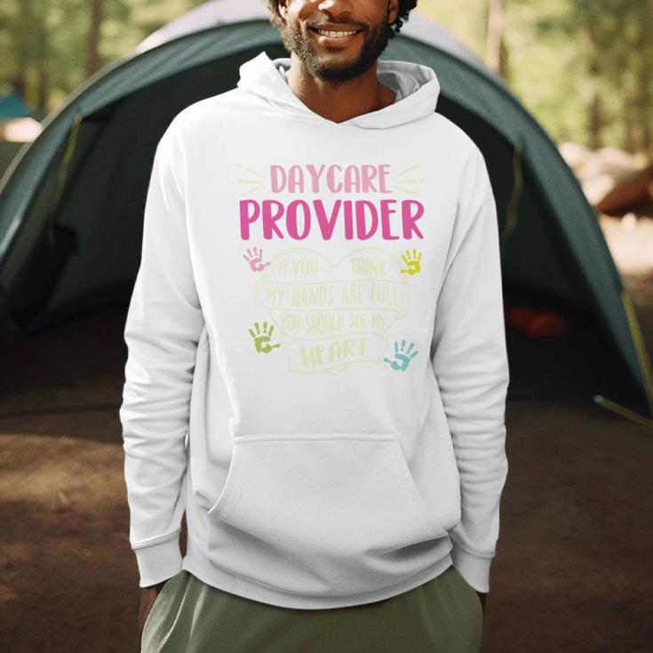 Full Heart Daycare Provider Nanny Au Pair Pre-K Teacher Men Hoodie, novelty gifts, funny gifts