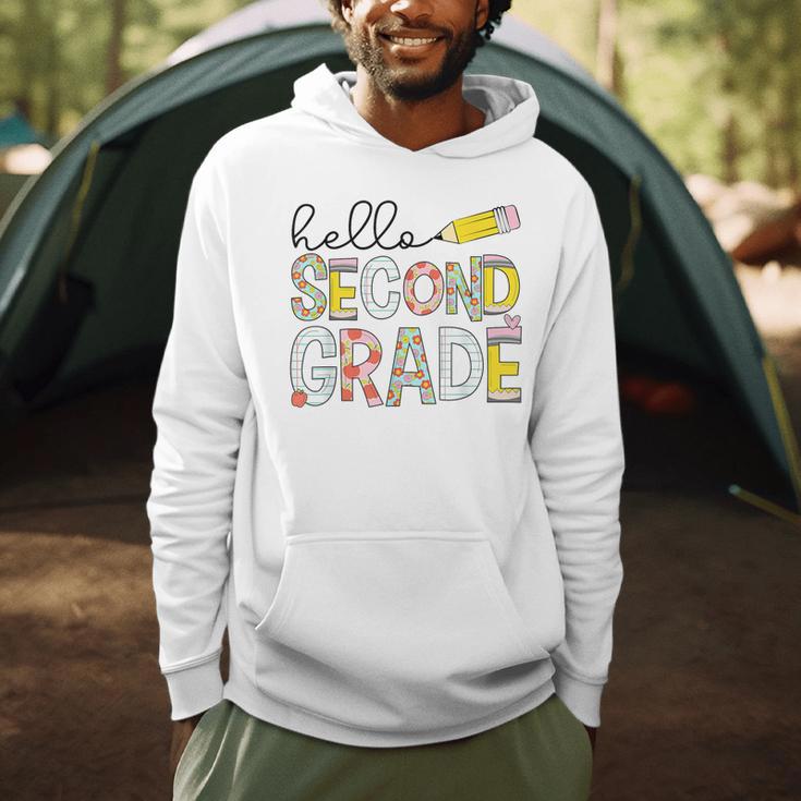 Hello Second Grade Team 2nd Grade Back To School Teacher Kid Men Hoodie, novelty gifts, funny gifts