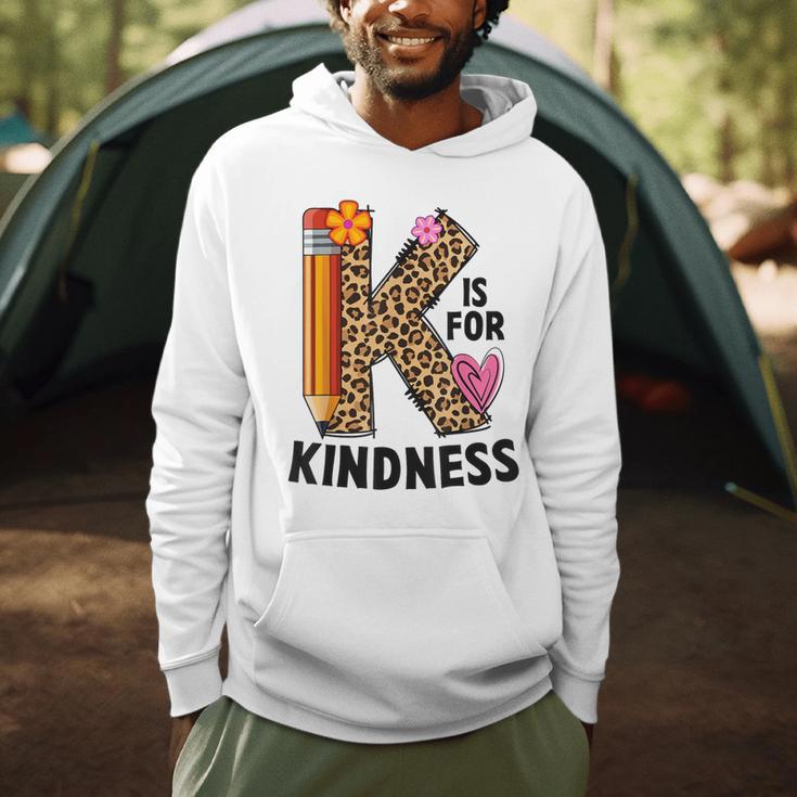 K Is For Kindness Unity Day Teacher Kids Men Hoodie, novelty gifts, funny gifts