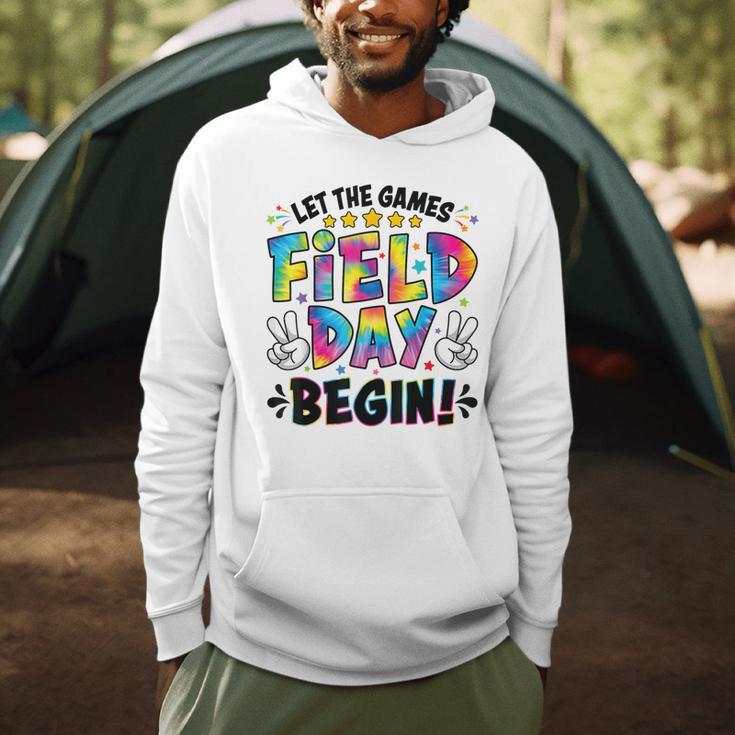 Let The Games Field Day Begin Tie Dye Adults Teacher Kids Men Hoodie, novelty gifts, funny gifts Let The Games Field Day Begin Tie Dye Adults Teacher Kids Men Hoodie, novelty gifts, funny gifts