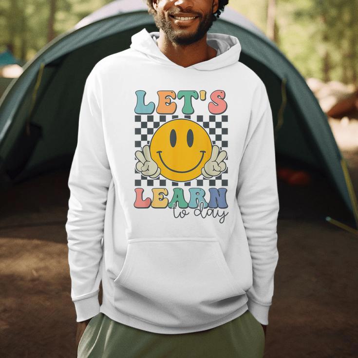 Let's Learn Today Smile Face Back To School For Teacher Kids Men Hoodie, novelty gifts, funny gifts Let's Learn Today Smile Face Back To School For Teacher Kids Men Hoodie, novelty gifts, funny gifts