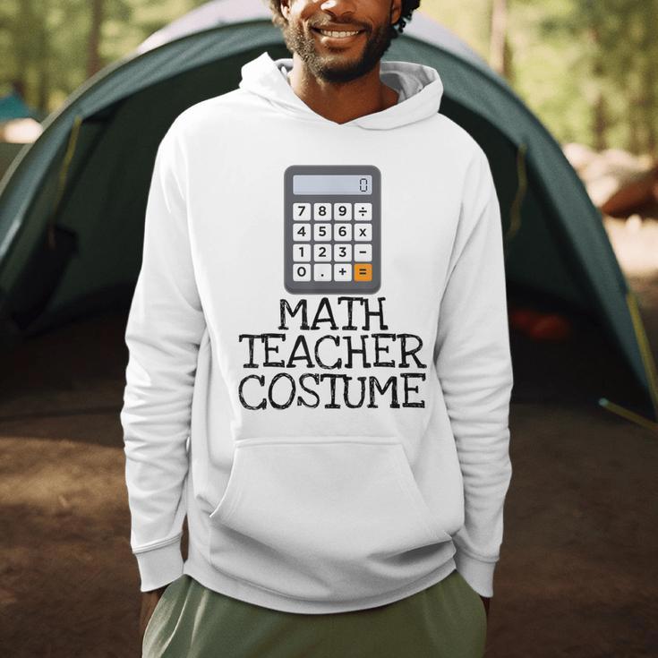 Math Teacher Costume Tshirt Halloween High School Calculator Men Hoodie, novelty gifts, funny gifts