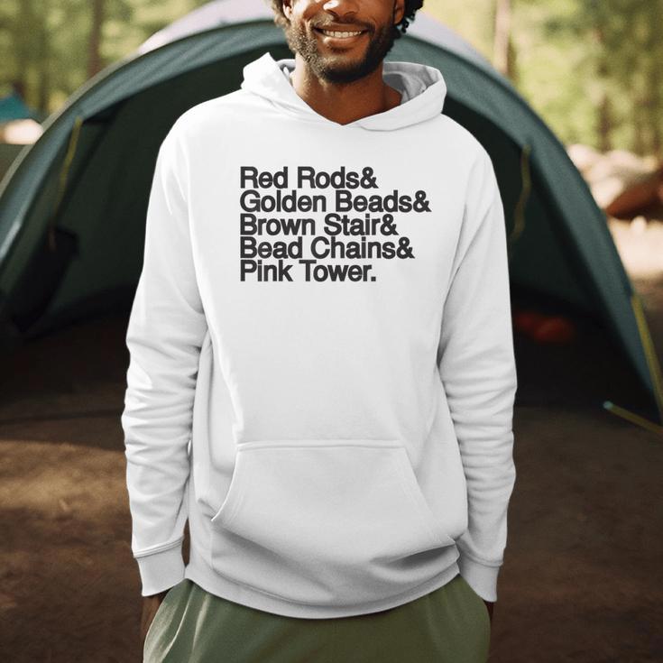 Montessori Helvetica Education Teacher Men Hoodie, novelty gifts, funny gifts