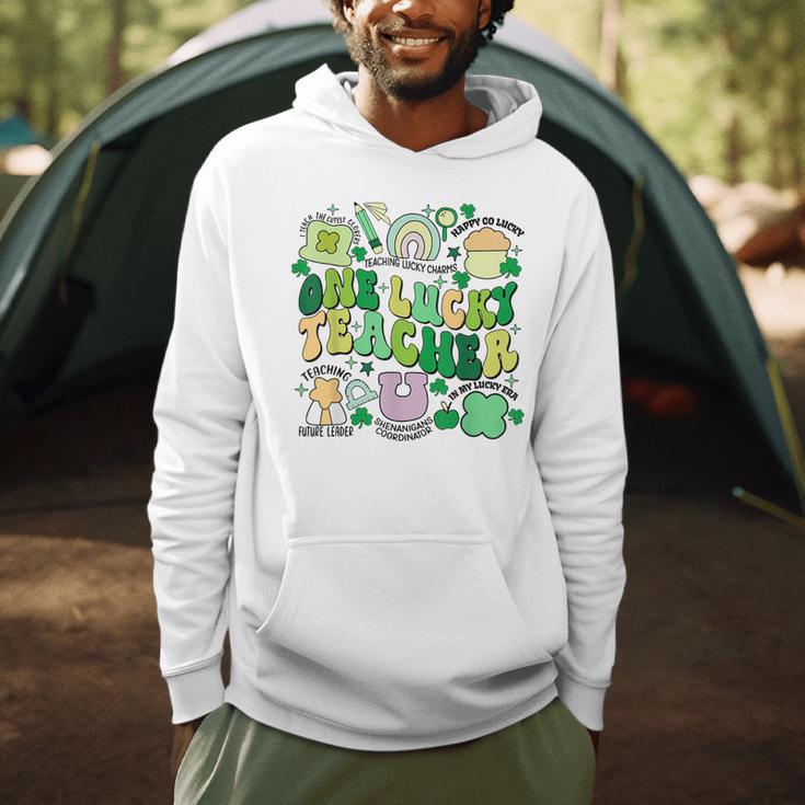 One Lucky Teacher St Patrick's Day Irish Teacher Lucky Era Men Hoodie, novelty gifts, funny gifts