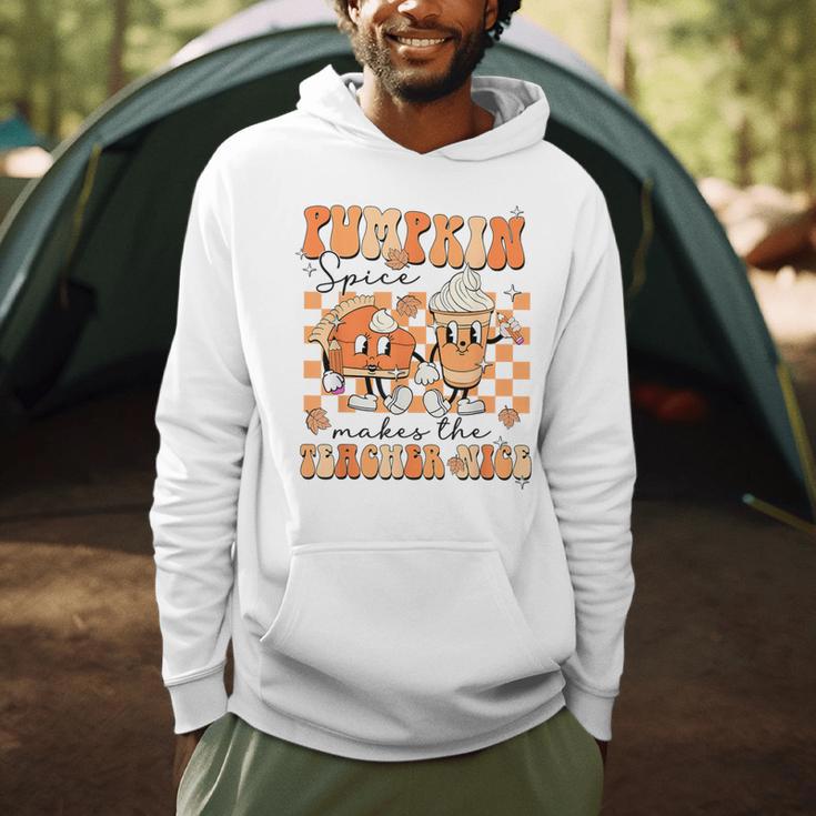 Pumpkin Spice Makes The Teacher Nice Teacher Graduation Men Hoodie, novelty gifts, funny gifts