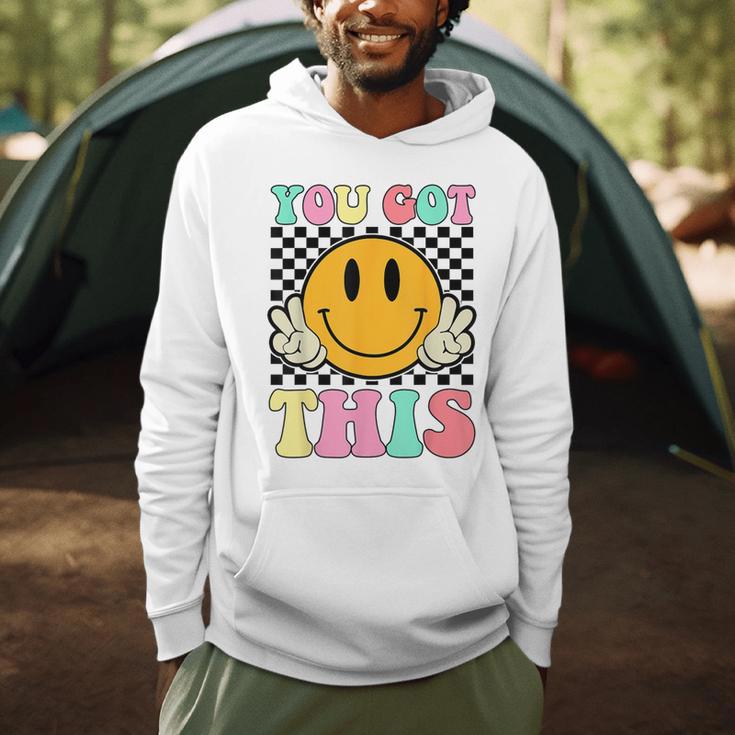 You Got This Retro Smile Motivational Testing Day Teacher Men Hoodie, novelty gifts, funny gifts