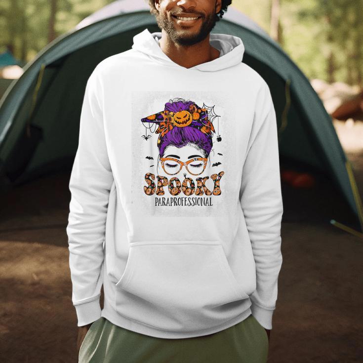 Spooky Paraprofessional Life Halloween Messy Bun Teacher For Men Women Men Hoodie, novelty gifts, funny gifts Spooky Paraprofessional Life Halloween Messy Bun Teacher For Men Women Men Hoodie, novelty gifts, funny gifts