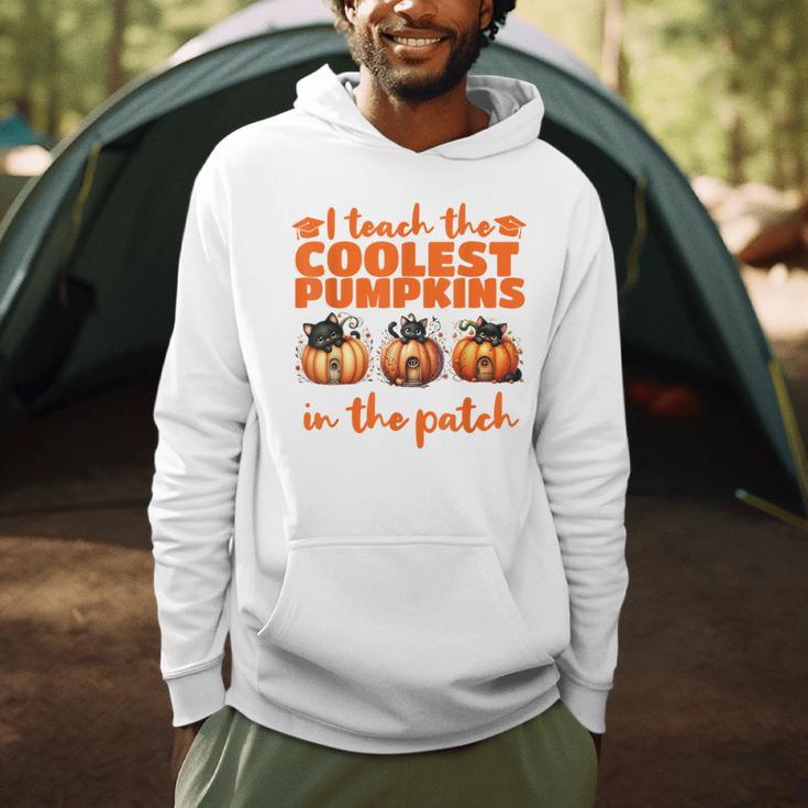 I Teach The Cutest Pumpkins Halloween Teacher Cat Lover Men Hoodie, novelty gifts, funny gifts I Teach The Cutest Pumpkins Halloween Teacher Cat Lover Men Hoodie, novelty gifts, funny gifts