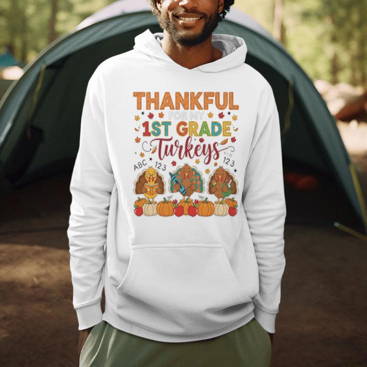 Teach Thanksgiving Teacher Thankful For My 1st Grade Turkeys Men Hoodie, novelty gifts, funny gifts Teach Thanksgiving Teacher Thankful For My 1st Grade Turkeys Men Hoodie, novelty gifts, funny gifts