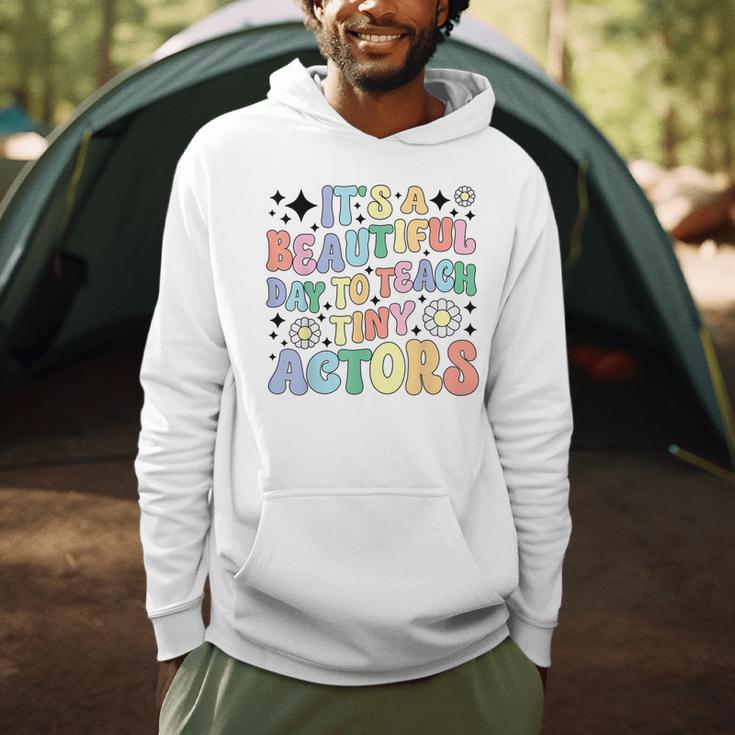 Teach Tiny Actors Theater Drama Teacher Drama Teaching Men Hoodie, novelty gifts, funny gifts