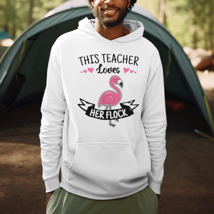 This Teacher Loves Her Flock Cute Flamingo Teacher Men Hoodie, novelty gifts, funny gifts This Teacher Loves Her Flock Cute Flamingo Teacher Men Hoodie, novelty gifts, funny gifts