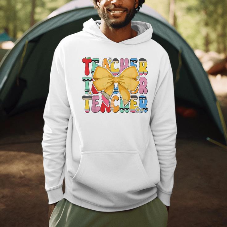Teacher Pencil Coquette Bow Back To School Teacher Men Hoodie, novelty gifts, funny gifts Teacher Pencil Coquette Bow Back To School Teacher Men Hoodie, novelty gifts, funny gifts