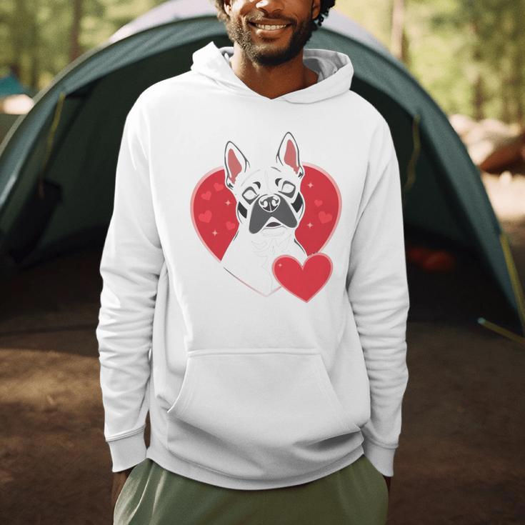 Valentine's Day Boston Terrier Men Hoodie, novelty gifts, funny gifts
