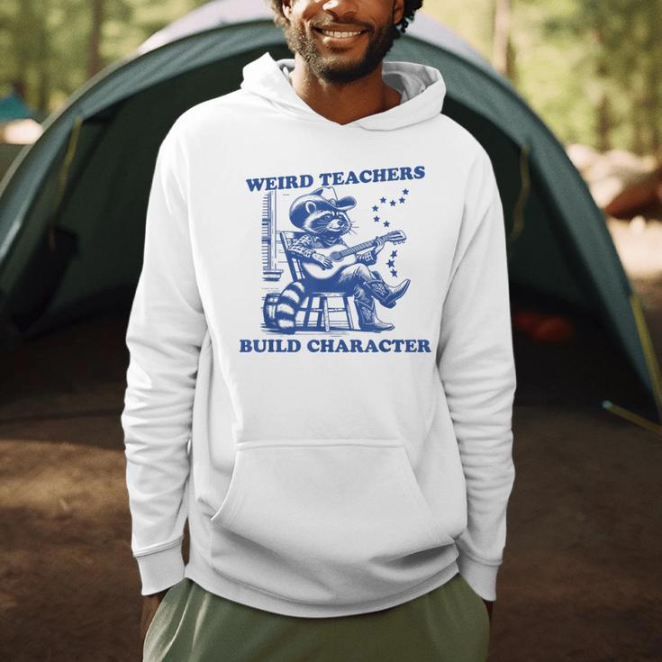 Weird Teachers Build Character Shirt Raccoon Teacher Men Hoodie, novelty gifts, funny gifts Weird Teachers Build Character Shirt Raccoon Teacher Men Hoodie, novelty gifts, funny gifts