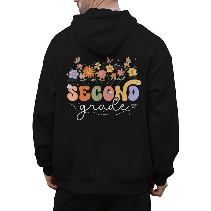 2nd Second Grade Teacher Wildflower Back To School Floral Men's Hoodie Back Print, 2nd Grade Teacher Gifts, trending gift 2nd Second Grade Teacher Wildflower Back To School Floral Men's Hoodie Back Print, 2nd Grade Teacher Gifts, trending gift