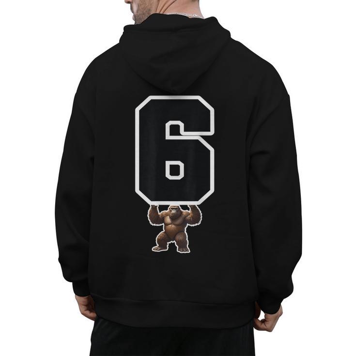 6 7 Matching Teachers Halloween Costume Gorilla Men's Hoodie Back Print