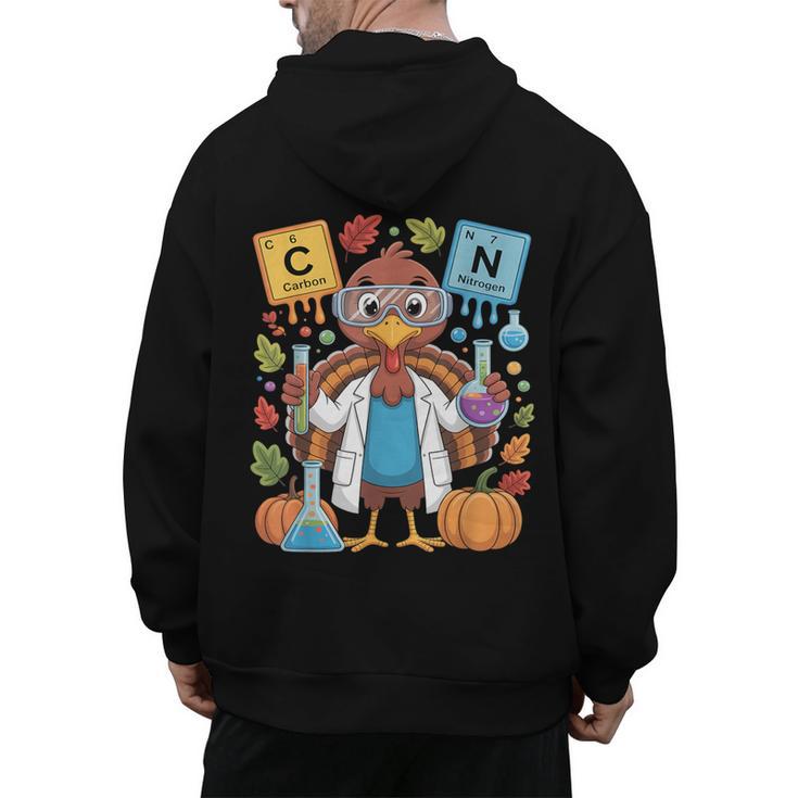 67 Chemistry Science Teacher Periodic Table Thanksgiving Men's Hoodie Back Print