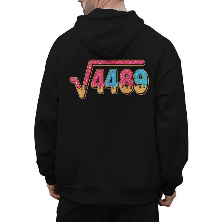 67 Ice Cream Drip Meme Math Teacher School Square Root 4489 Men's Hoodie Back Print
