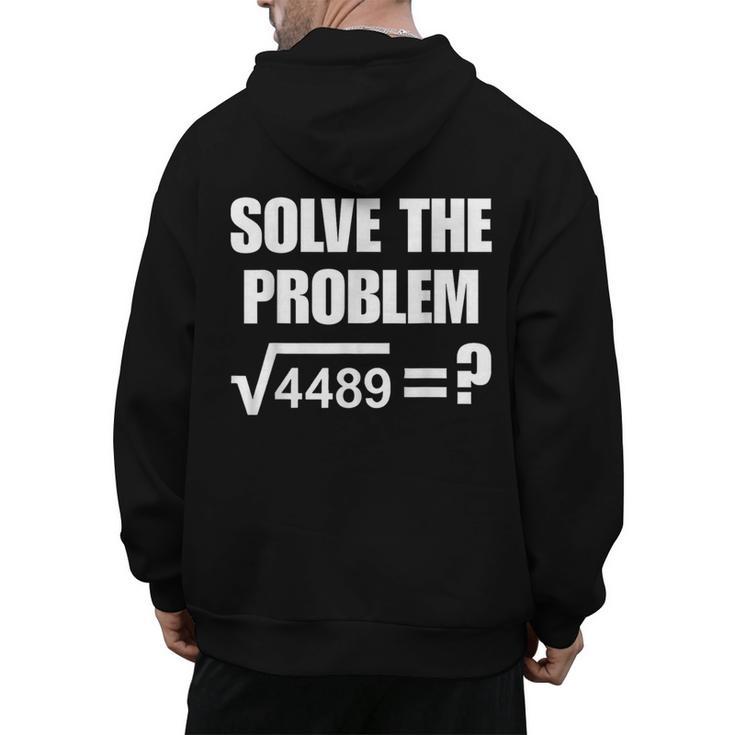 67 Meme Math Six Seven Teacher Brainrot Joke Men's Hoodie Back Print