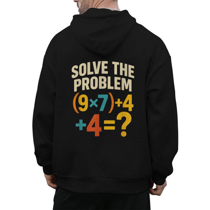 67 Meme Pemdas Elementary Math Teacher Brainrot Joke Men's Hoodie Back Print