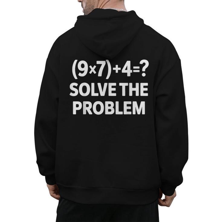 67 Meme PEMDAS Elementary Math Teacher Men's Hoodie Back Print