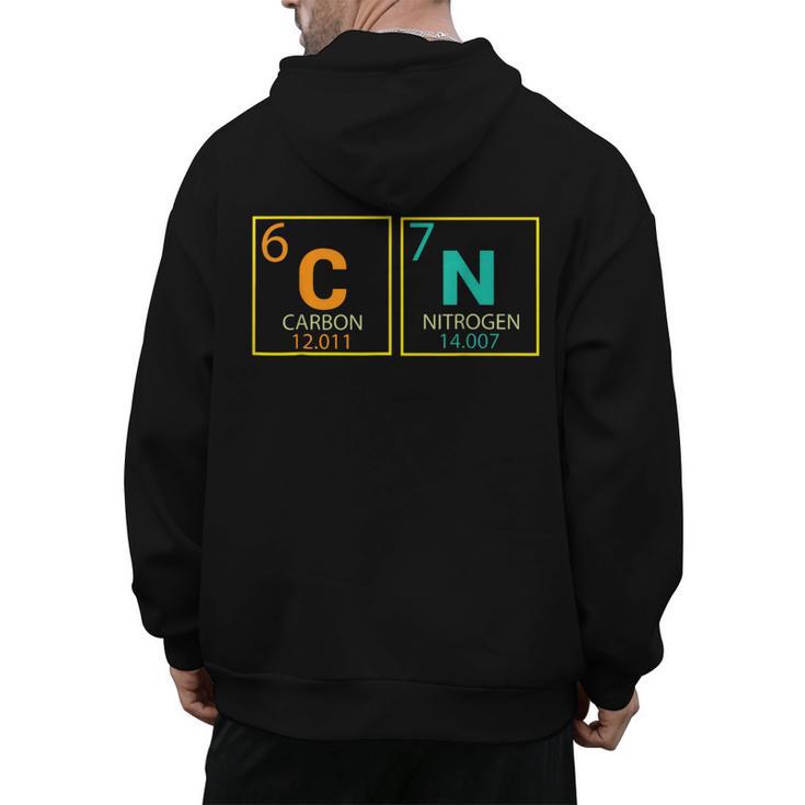 67 Meme Six Seven Teacher Science Periodic Table Men's Hoodie Back Print