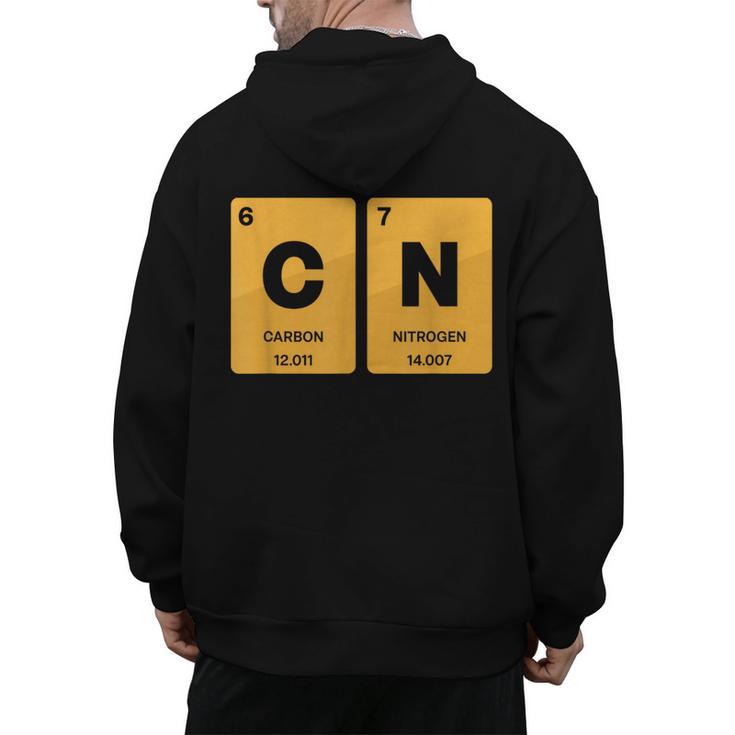 67 Meme Teacher Science Periodic Table Retro Vintage Men's Hoodie Back Print