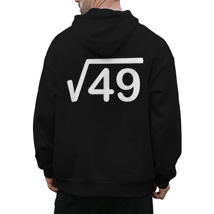 67 Six Seven Meme Square Root Couple Matching Teacher Men's Hoodie Back Print