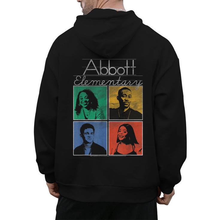 Abbott Elementary Colorful Pop Art Teachers TV Show Men's Hoodie Back Print