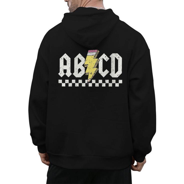 ABCD Teacher Men's Hoodie Back Print