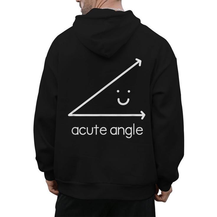 Acute Angle Cute Math Teacher Men's Hoodie Back Print