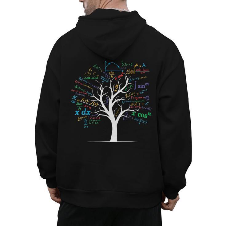 AP Calculus Algebra Tree Math Teacher Nerd Geek Men's Hoodie Back Print