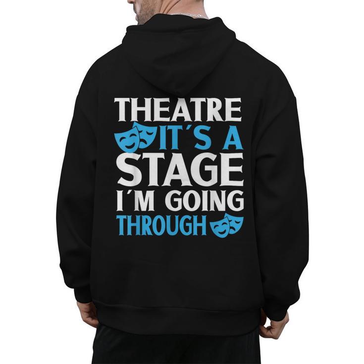 Theater Teacher Drama Teacher Theater Nerd Actor Men Women Kids Men's Hoodie Back Print